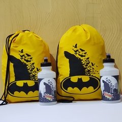 Imagem do Kit lembrancinha mochila + squeeze personalizado Lembrancinha para festa infantil