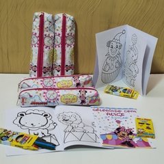 Kit colorir Estojo e livrinho lembrancinha para festa de aniversário - comprar online
