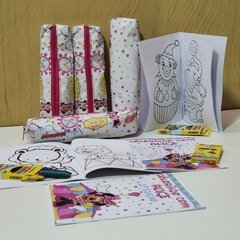 Kit colorir Estojo e livrinho lembrancinha para festa de aniversário - loja online