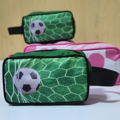 necessaire estojo futebol lembrancinha para festa infantil