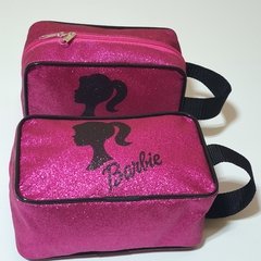 Necessaire com glitter - lembrancinha Barbie lembrancinha para festa infantil - Festa das Lembrancinhas