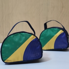 Imagem do Nescessaire meia lua Brasil lembrancinha ou brinde personalizado e copa do mundo