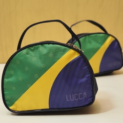 Imagem do Nescessaire meia lua Brasil lembrancinha ou brinde personalizado e copa do mundo