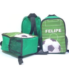 Imagem do Mochila no tema Futebol lembrancinha para festa de aniversário