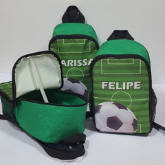 Mochila no tema Futebol lembrancinha para festa de aniversário na internet