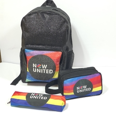 Kit Now United com mochila glitter lembrancinha para festa de aniversário