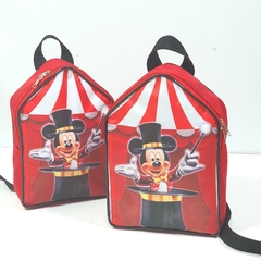 Mochila casinha tema Circo do Mickey