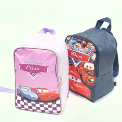 mochila Carros lembrancinha para festa de aniversário