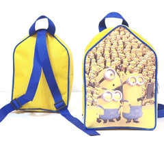 Mochila em formato casinha tema Minnions lembrancinha para festa de aniversário - comprar online