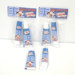 Kit higiene personalizado lembrancinha para festa infantil DPA