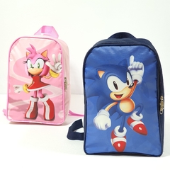 Mochila Sonic lembrancinha para festa de aniversário