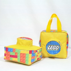 Nécessaire de mão Lego lembrancinha para festa de aniversário ou maternidade na internet