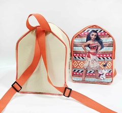 Mochila em formato casinha tema Moana lembrancinha para festa de aniversário