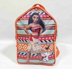 Mochila em formato casinha tema Moana lembrancinha para festa de aniversário