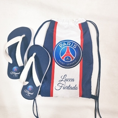 Kit sacochila+Chinelo para lembrancinha no tema Paris Saint Germain - comprar online