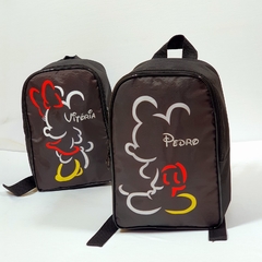 Mochila no tema Minnie&Mickey - comprar online