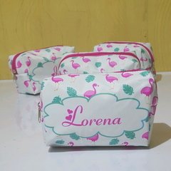 necessaire personalizada flamingo lembrancinha para festa de aniversário - loja online