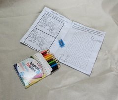 Caderninho de colorir para lembrancinha de aniversário Capa Natal c