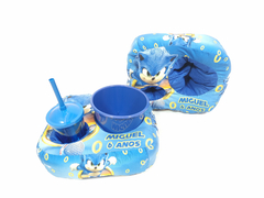 Kit pipoca Sonic lembrancinha para festa infantil - comprar online