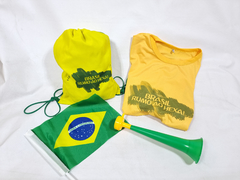 Kit torcedor uniformizado - Brinde e lembrancinhas para a copa do Mundo Brasil - Festa das Lembrancinhas