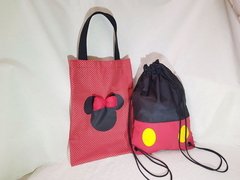 SACOLA E SACOCHILA MICKEY E MINNIE lembrancinha para festa infantil - comprar online