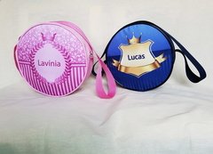 Necessaire redonda Realeza lembrancinha para festa infantil - loja online