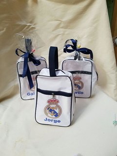 Porta chuteira Real Madrid lembrancinha para festa infantil - comprar online