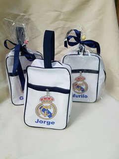 Porta chuteira Real Madrid lembrancinha para festa infantil na internet