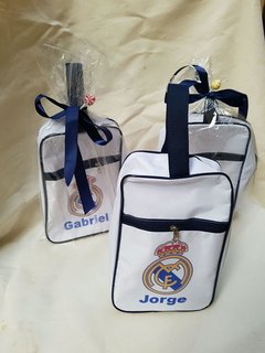 Porta chuteira Real Madrid lembrancinha para festa infantil - loja online