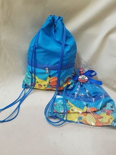 Sacochila com bolso Pokemon lembrancinha para festa infantil - comprar online