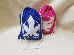 Sacochila Power Rangers lembrancinha para festa infantil