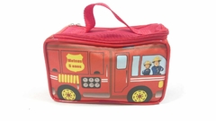 Necessaire estojo caminhão de bombeiro lembrancinha para festa infantil