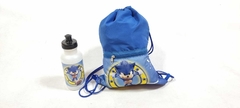 Kit lembrancinha Sacochila + Squeeze personalizado no tema Sonic - comprar online