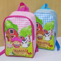 Mochila no tema fazendinha para lembrancinha - Festa das Lembrancinhas