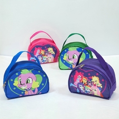 Nécessaire meia lua no tema My little pony para lembrancinha