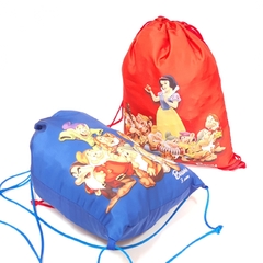 Sacochila no tema Branca de neve para lembrancinha - Festa das Lembrancinhas