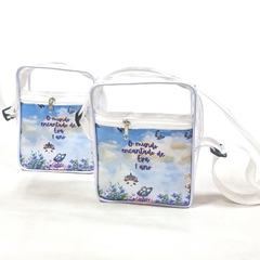 Shoulder Bag PVC tema Jardim das fadas lembrancinha na internet