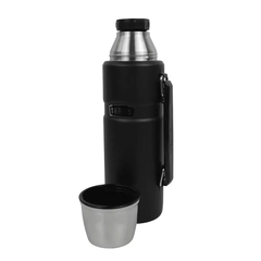 GARRAFA TÉRMICA PAMPAS PRETA 1,2L - THERMOS na internet