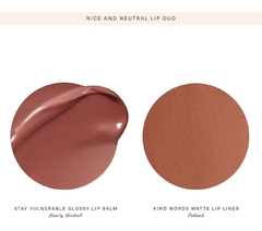 Rare Beauty nice and neutral lip duo en internet