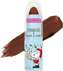 Wet n Wild x peanuts fa la la charlie brown snoopy lipstick