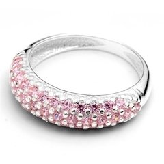 ANILLO CUBIC ROSA (PLATA 925)