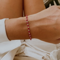 PULSERA GINA RED (PLATA 925)