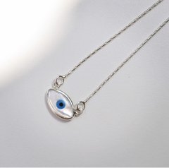 COLGANTE OJO TURCO (PLATA 925-NACAR) - comprar online