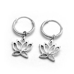 ARGOLLITAS FLOR DE LOTO (PLATA 925) - comprar online