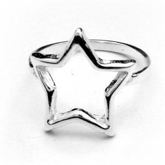 ANILLO ESTRELLA CONTORNO (PLATA 925)