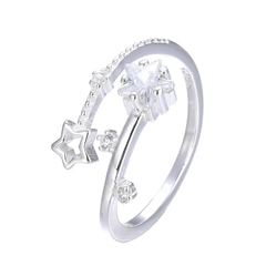 ANILLO FANTASY STAR REGULABLE (PLATA 925) - comprar online