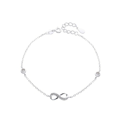 PULSERA INFINITO CUBIC 17+3CM (PLATA 925)