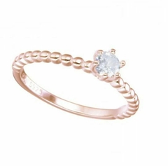 ANILLO CRISTAL (PLATA ROSE)