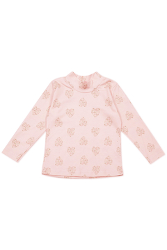 Media polera interlock Corazones - Rosa - comprar online