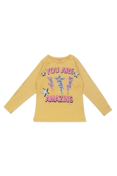 Remera Amazing - Mostaza